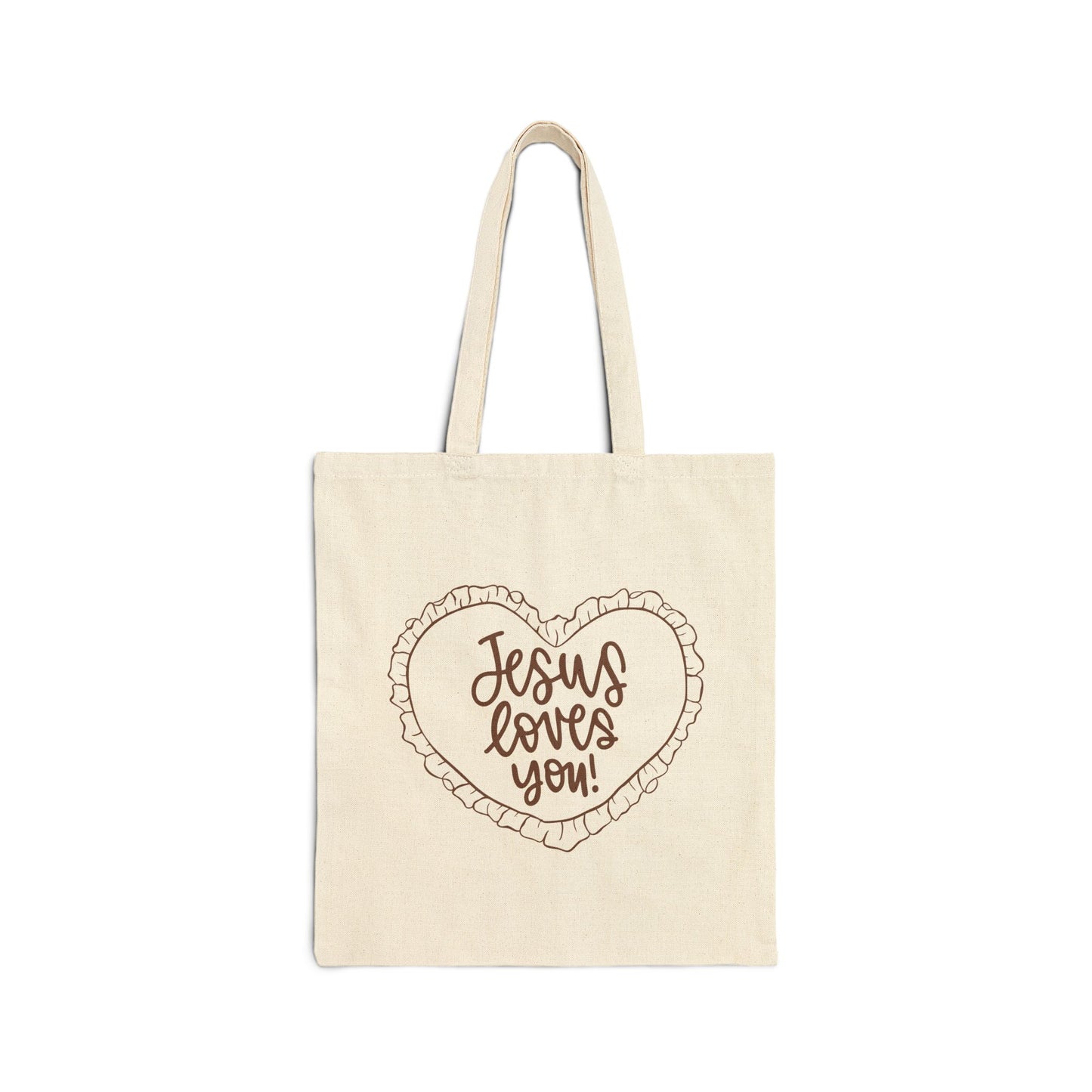 Jesus loves you Cotton Tote Bag
