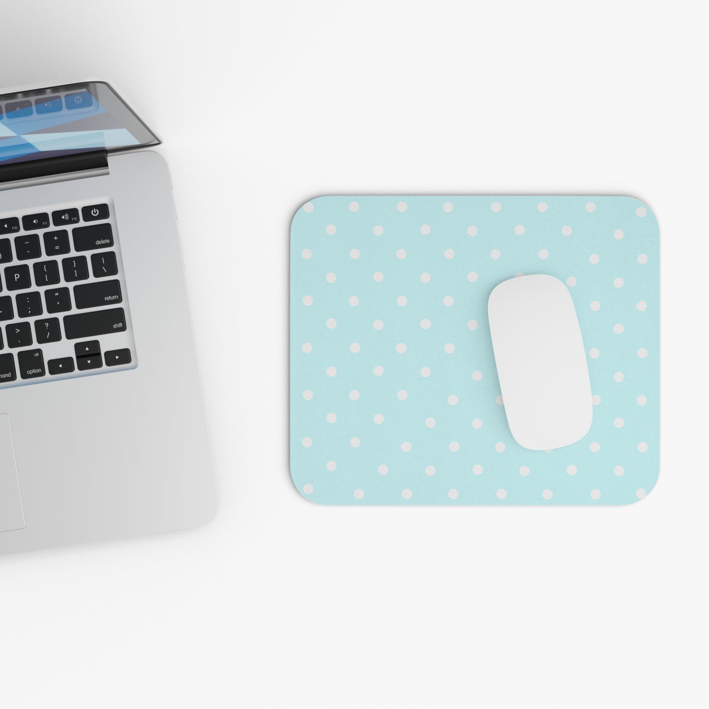 White dots Mouse Pad