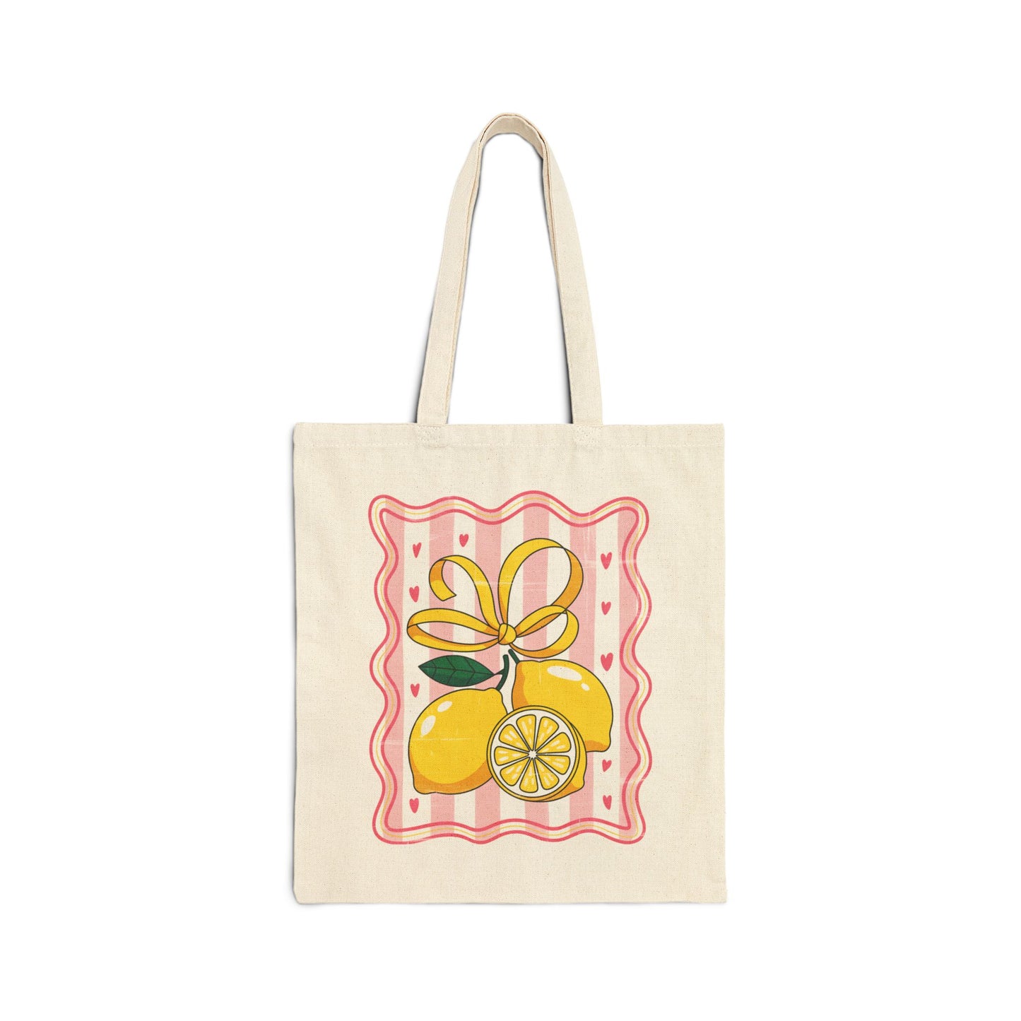 Pink lemonade Cotton Tote Bag