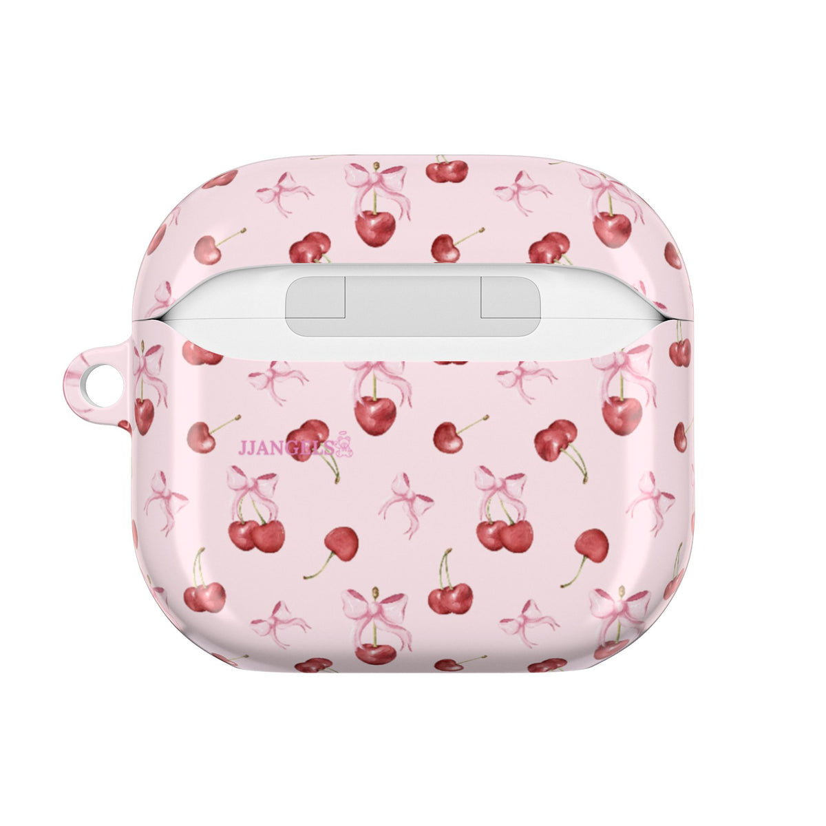 Pink cherry AirPods case