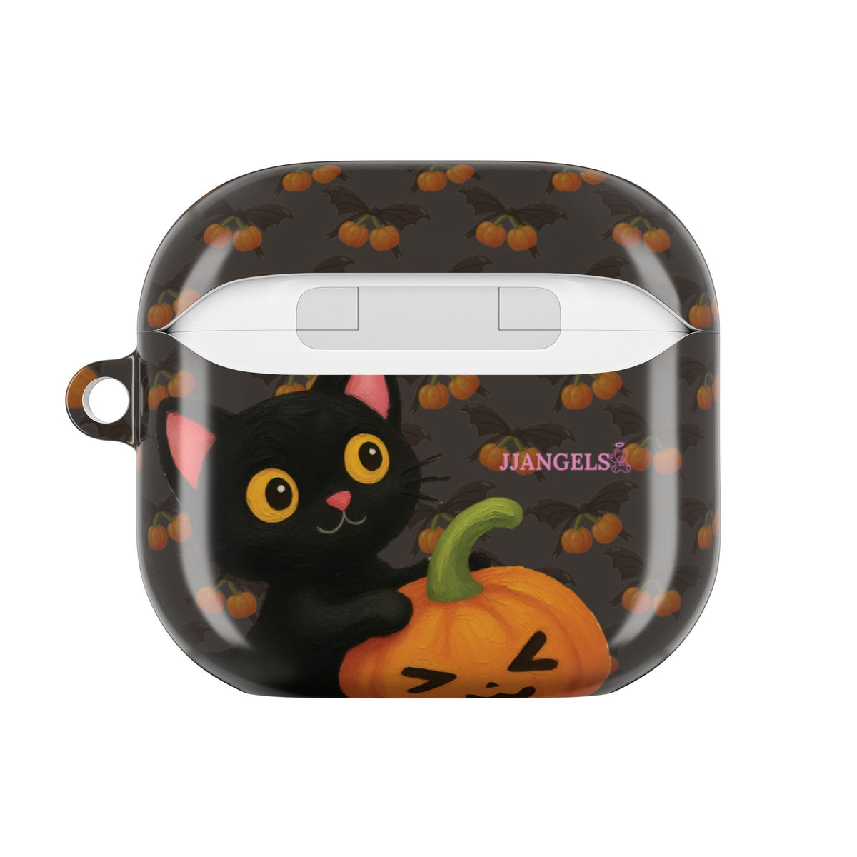 Cat and pumpkin AirPods case