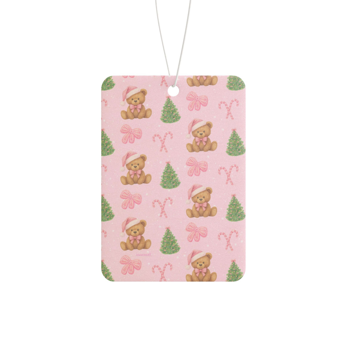 Pink bear Christmas Car Freshi