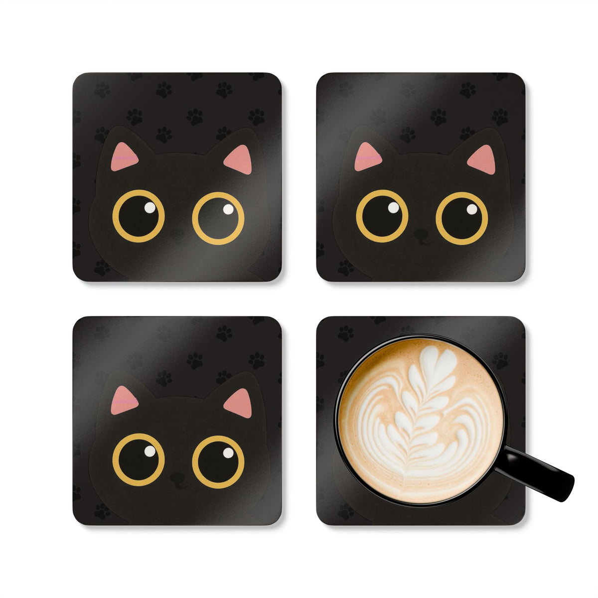 Cat Print Coasters (2)