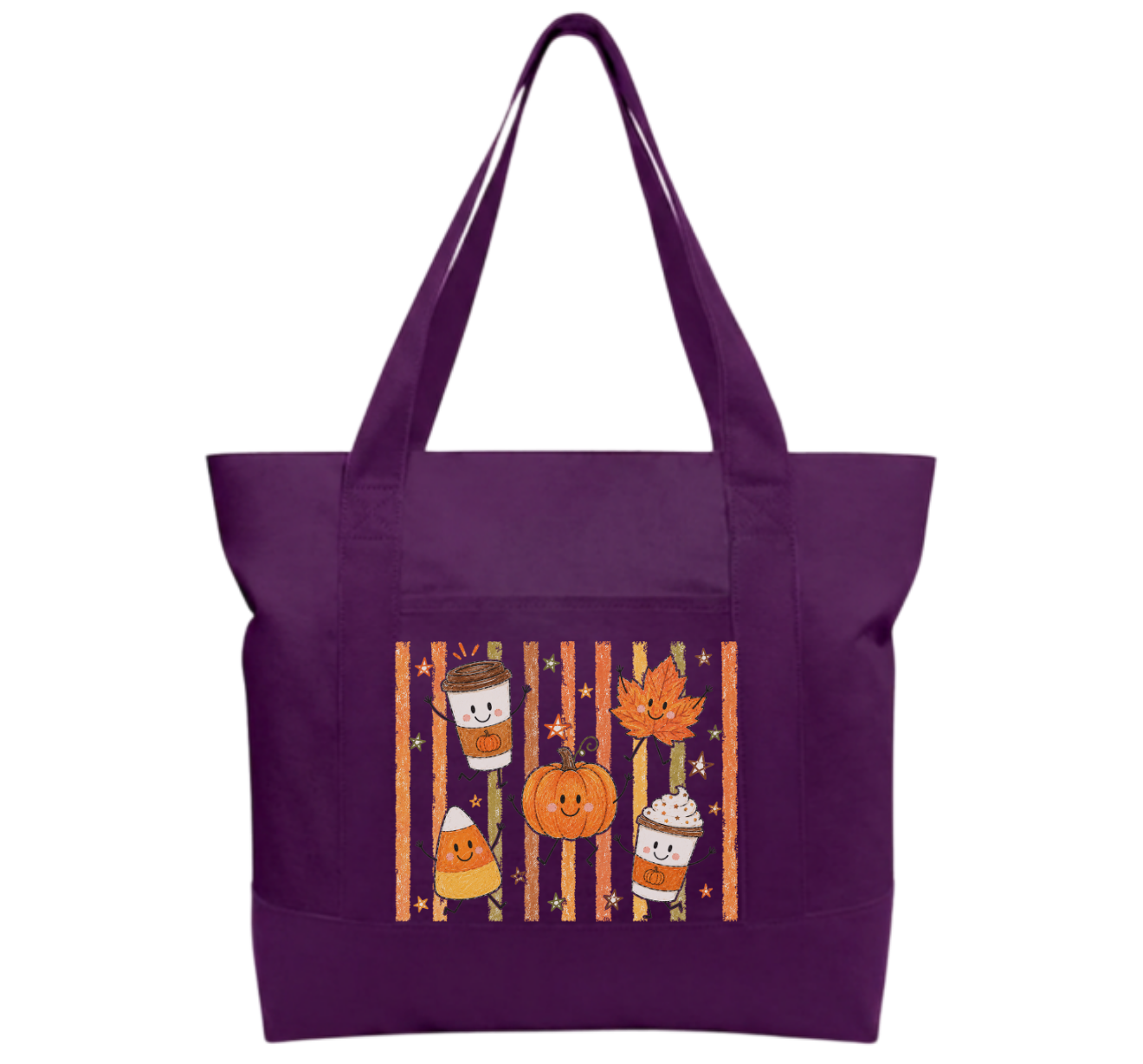 Fall Time Cotton Tote Bag
