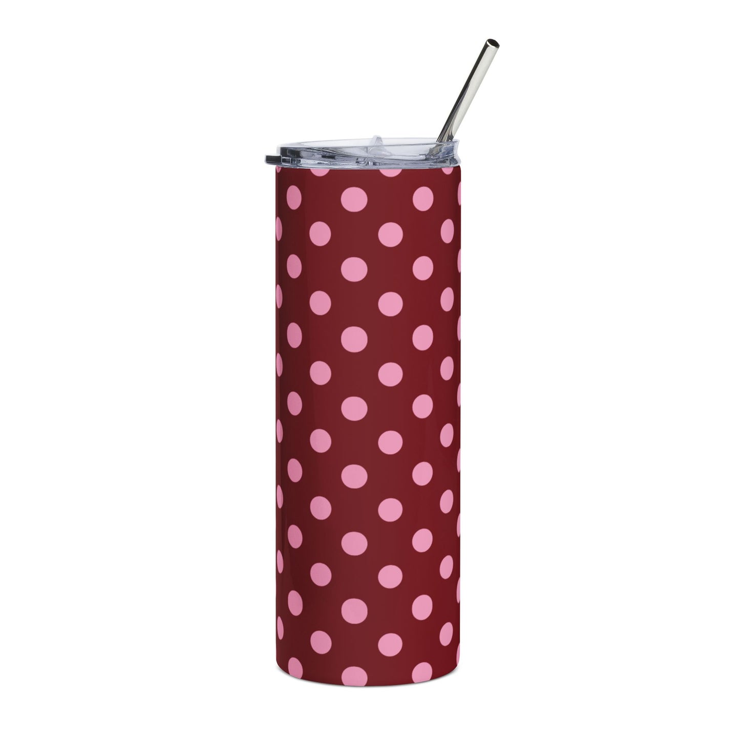 Dots tumbler + free straw topper