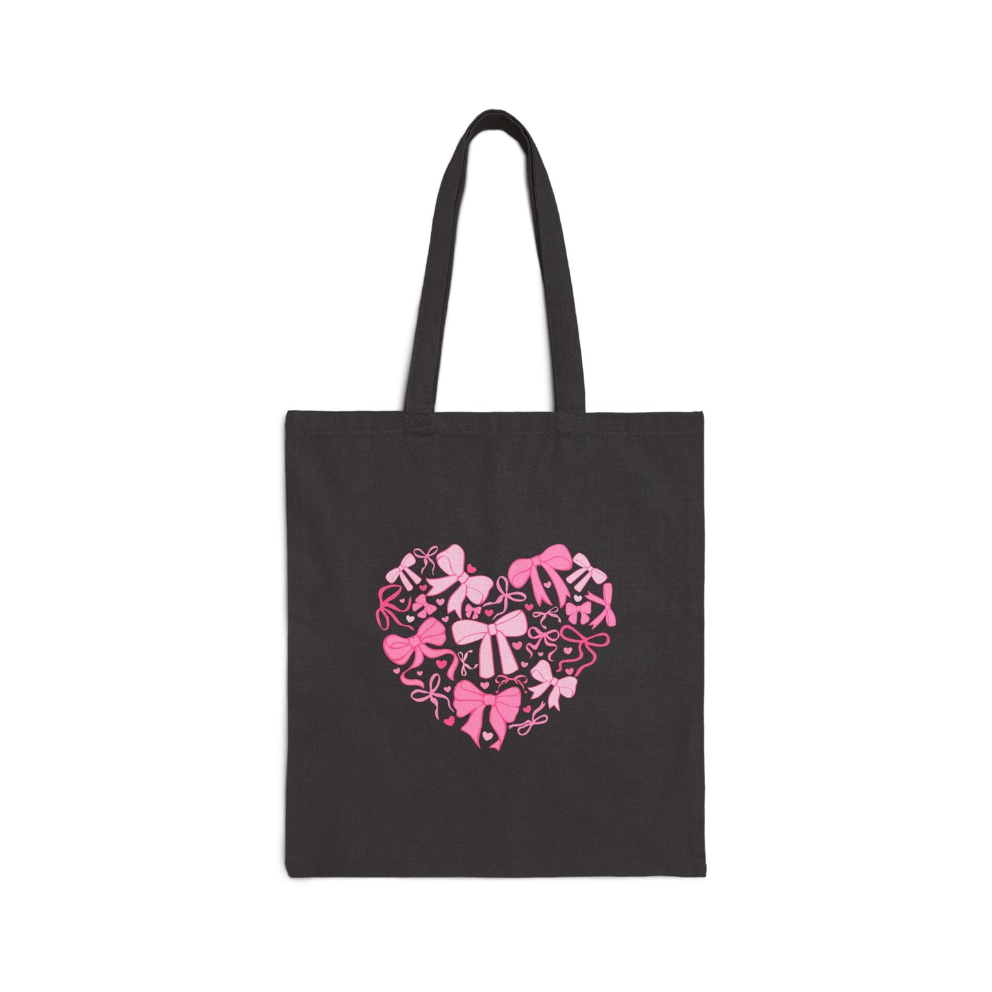 Bow Love Cotton Tote Bag