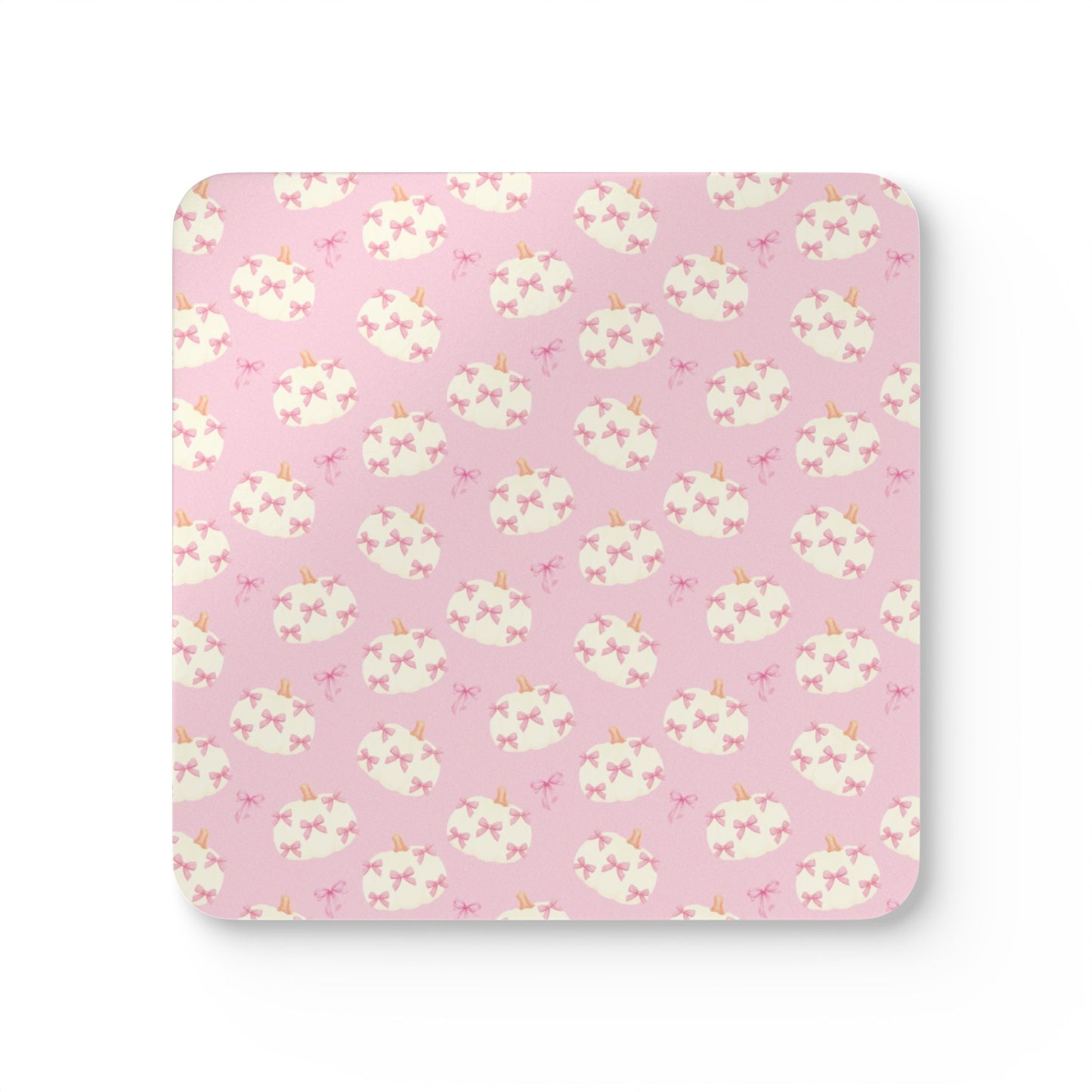 Pink pumpkin Coasters (2)