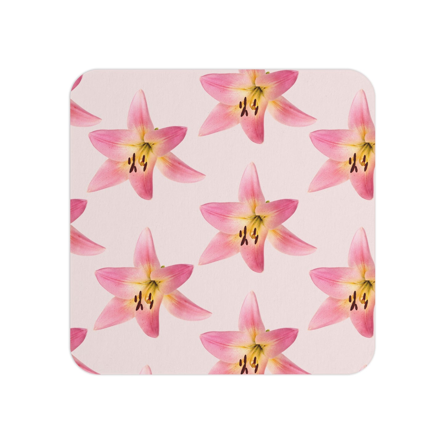 Pink Lilies Coasters (2pc)