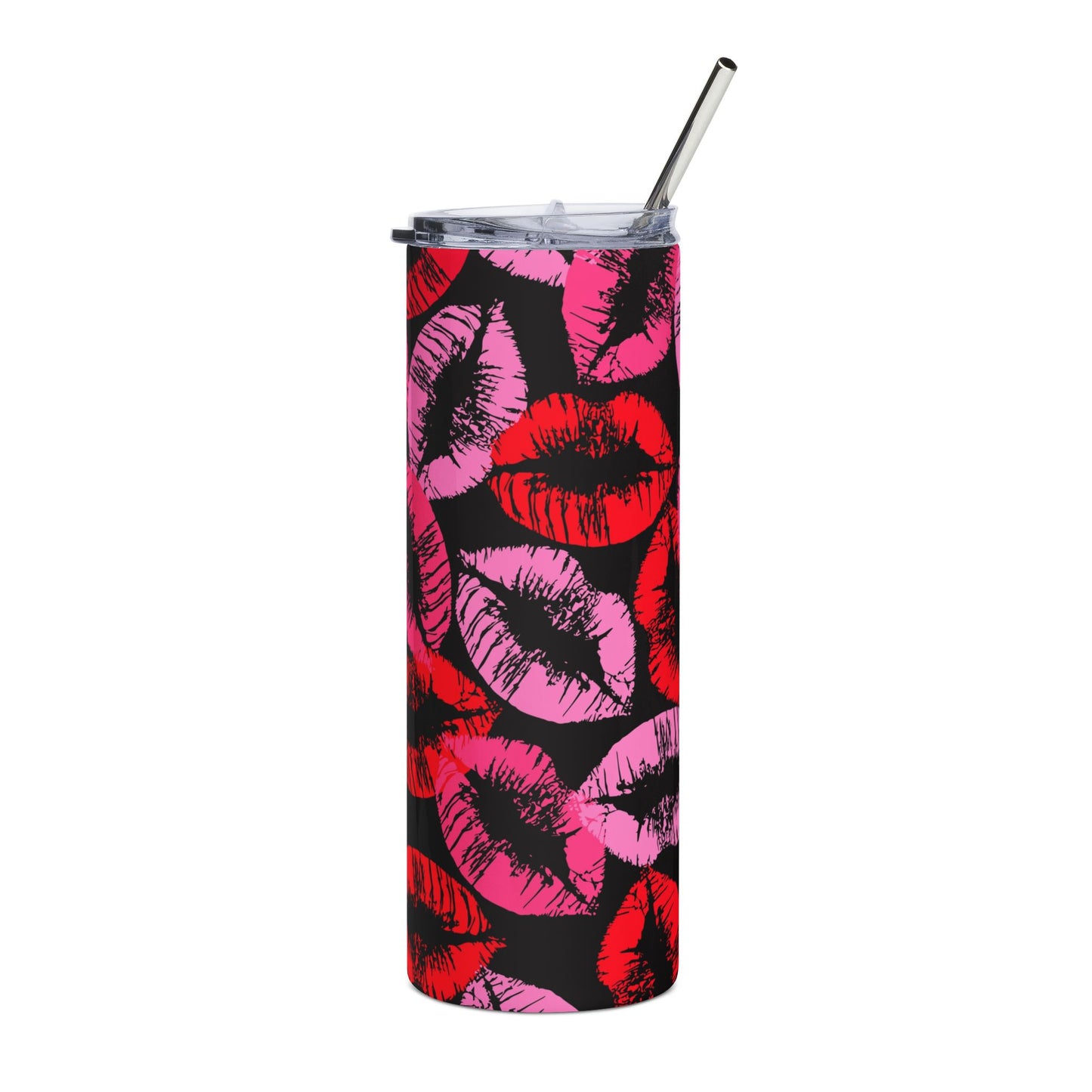 Kiss Kiss tumbler + free straw topper