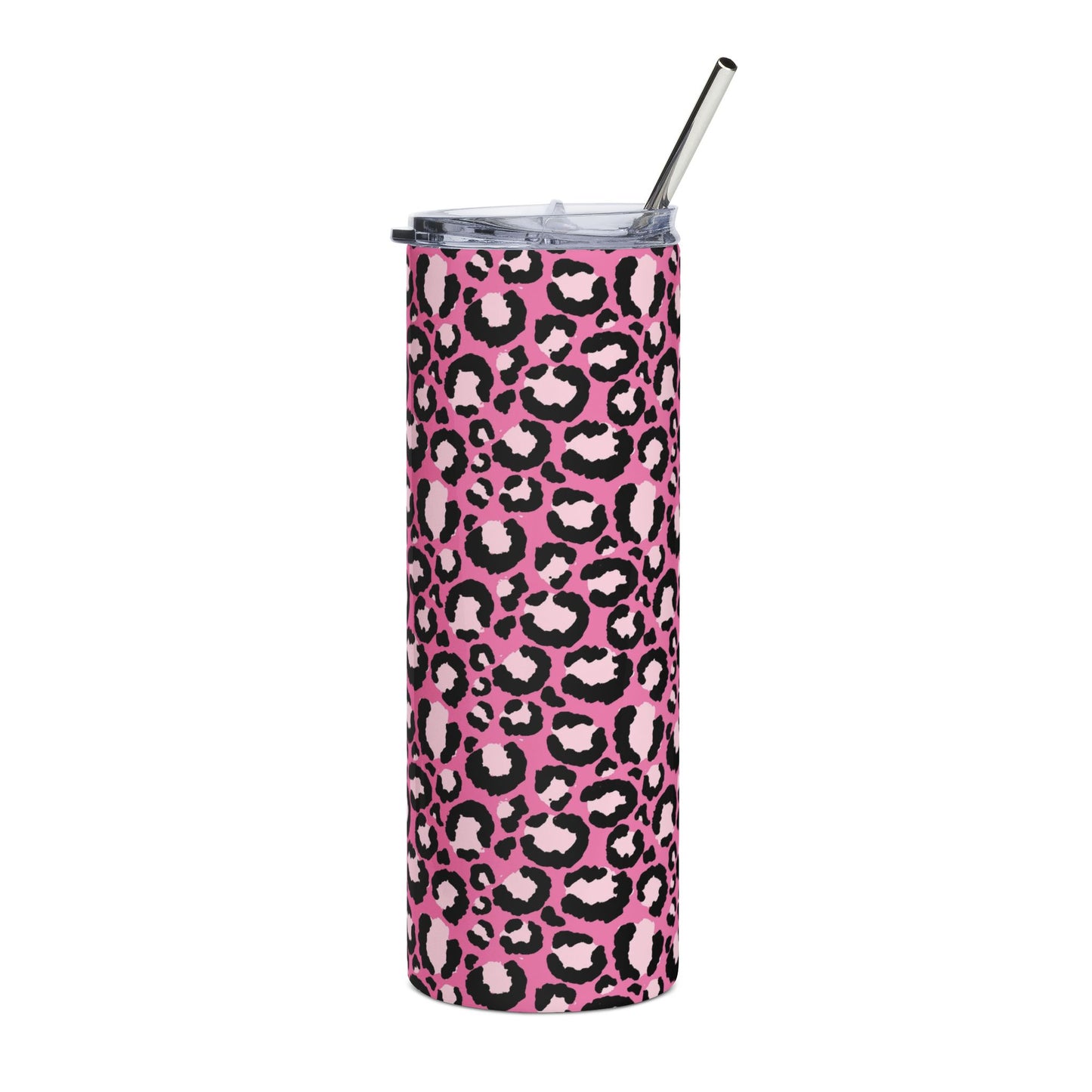 Pink print + free straw topper