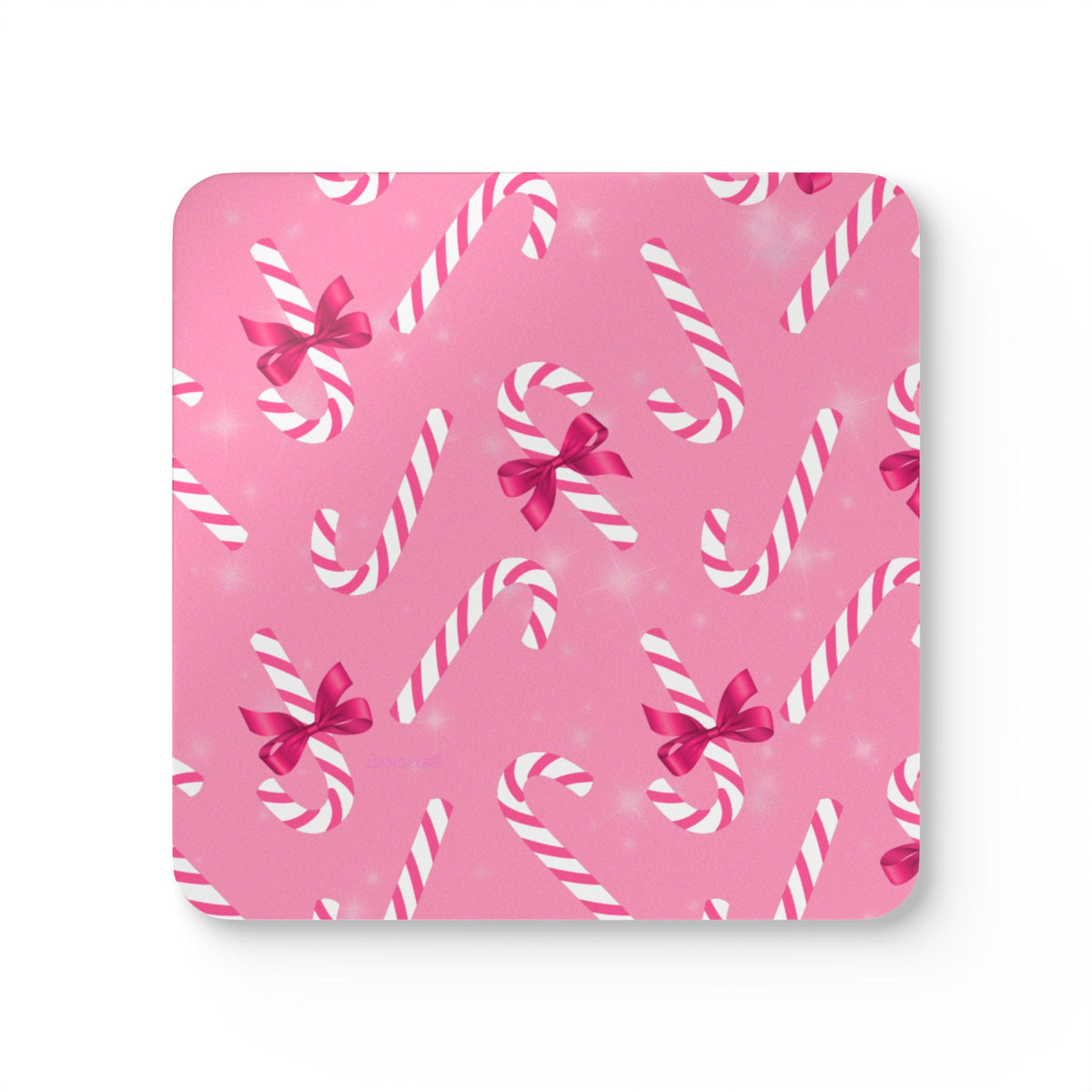 Pink Candy cane Coasters (2)