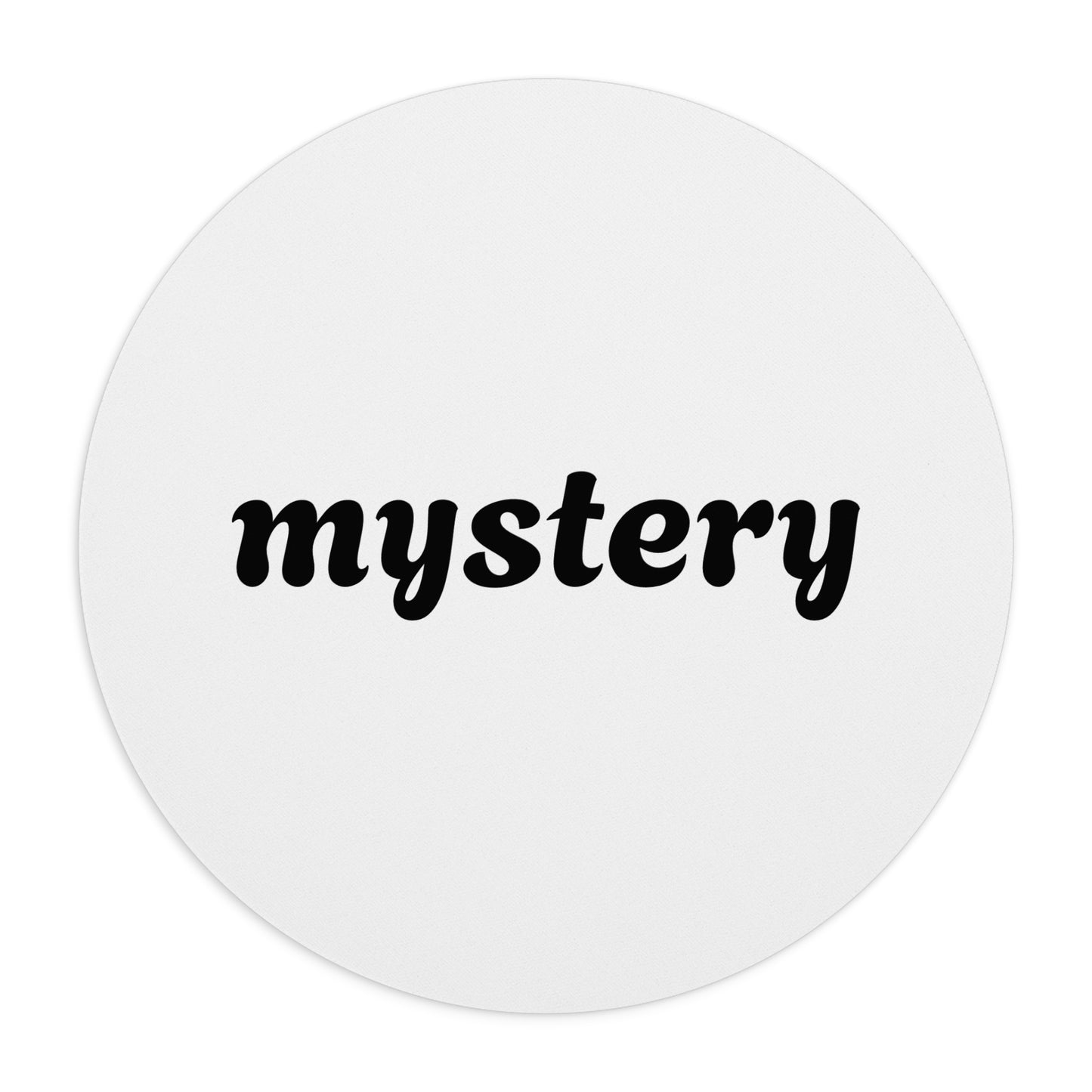 Mystery with a white background Mouse Pad