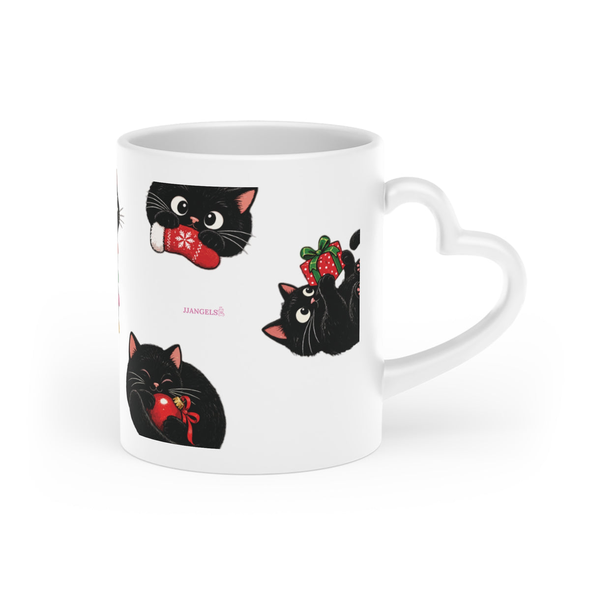 Christmas cats mug