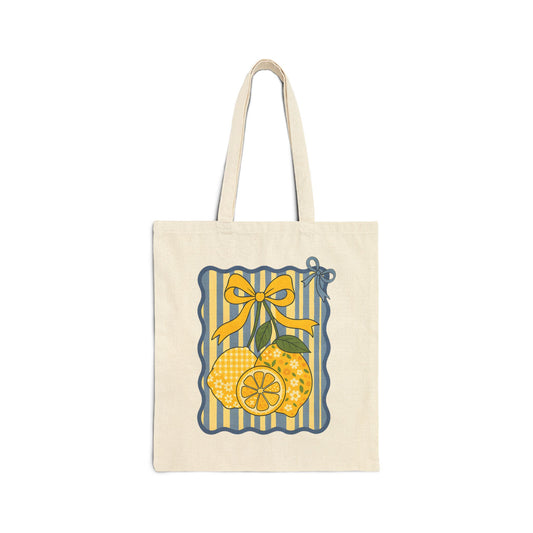 Blueberry lemonade Cotton Tote Bag