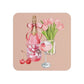 Tulips date Coasters (2)