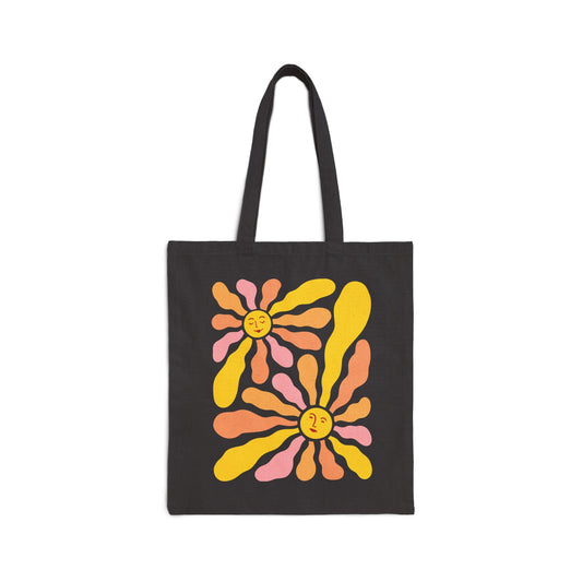 Yellow land Cotton Tote Bag