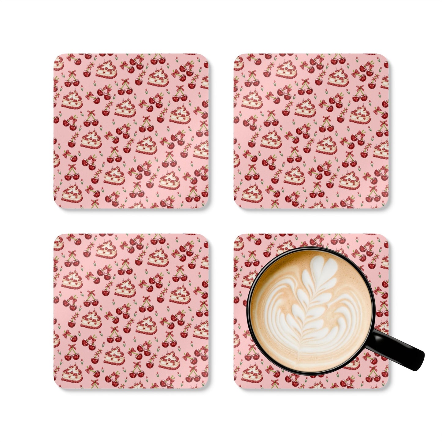 Cherry cake Coasters (2)