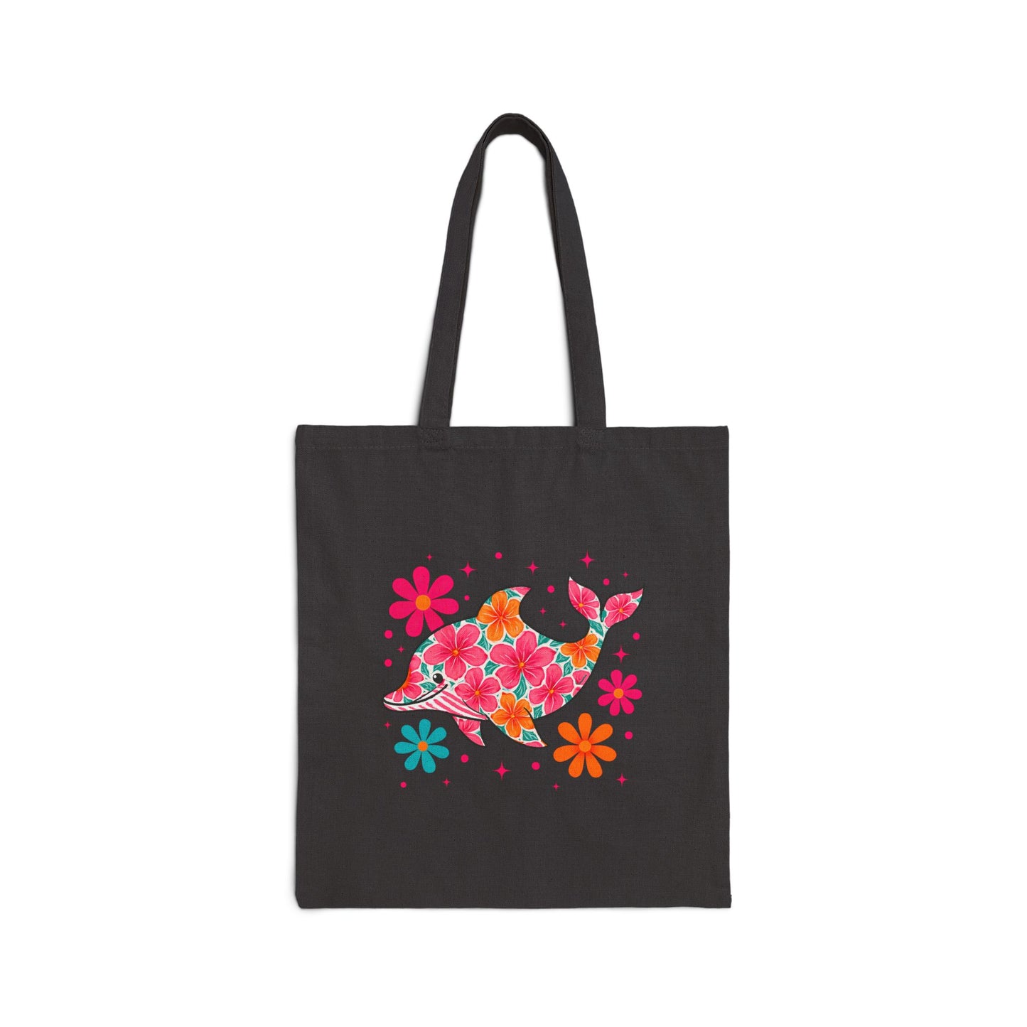 Dolphin Cotton Tote Bag