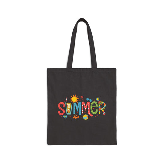 Hello Summer Cotton Tote Bag