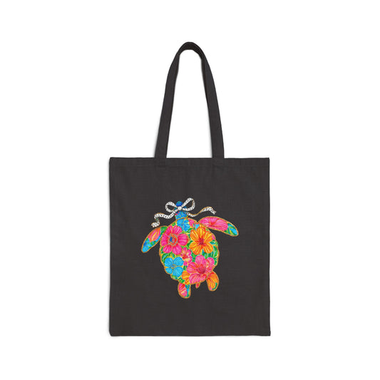 Turtle Cotton Tote Bag