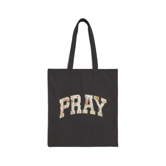Pray Cotton Tote Bag