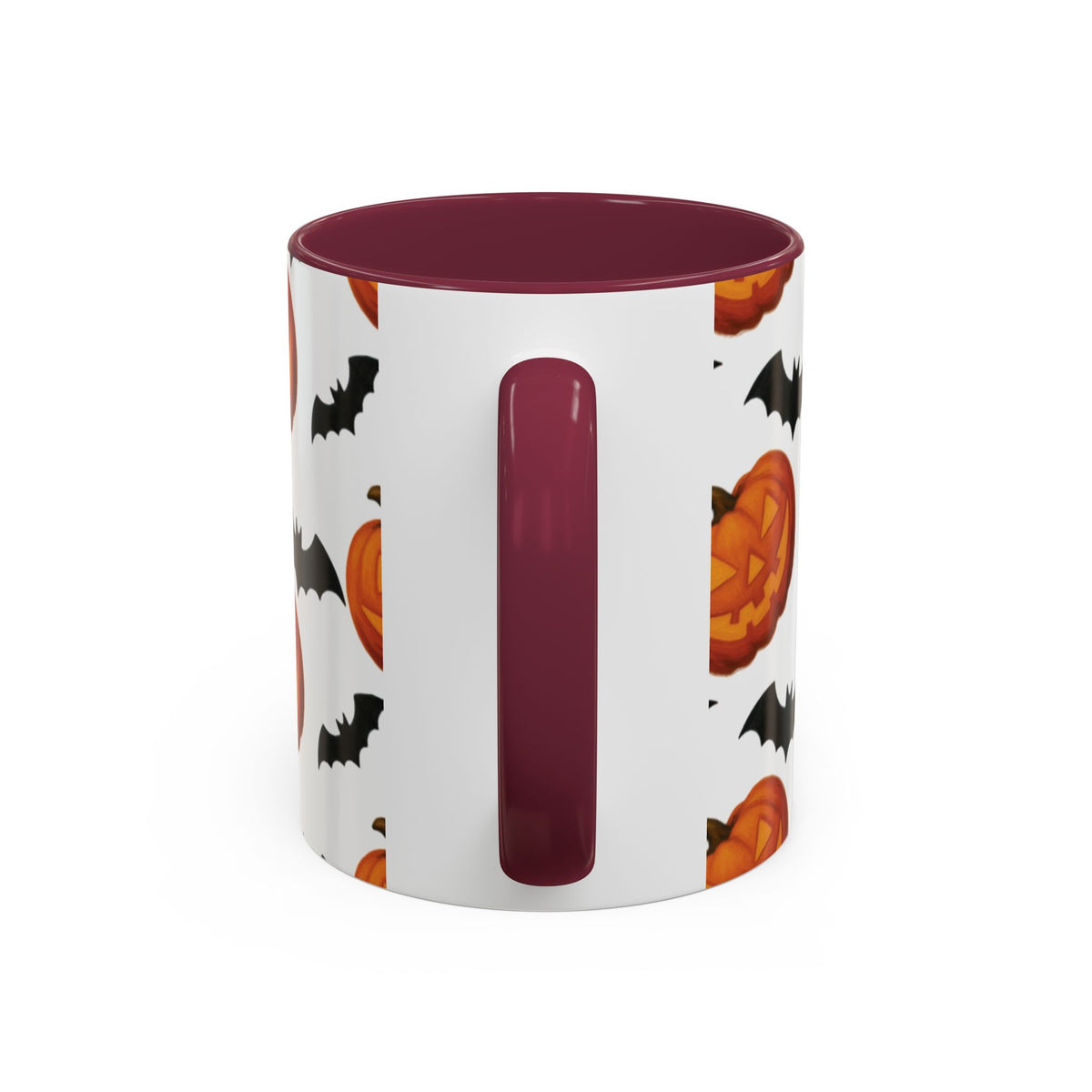 Pumpkin + Bats mug