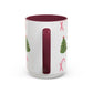 Pink bear Christmas mug