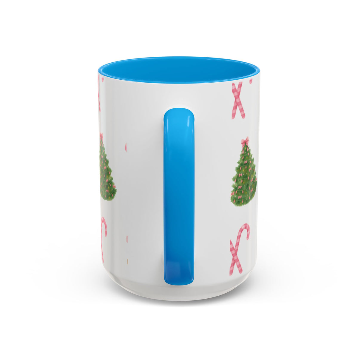Pink bear Christmas mug