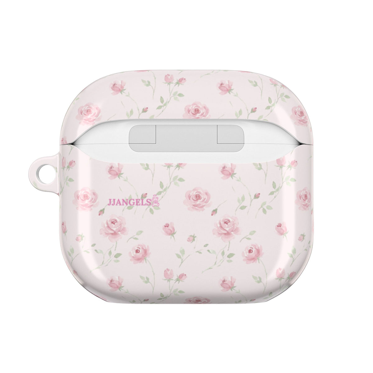 Pink flowers AirPods case