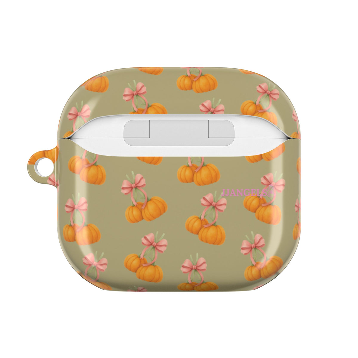 Bow pumpkin AirPods case