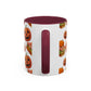 Books and pumpkin mug