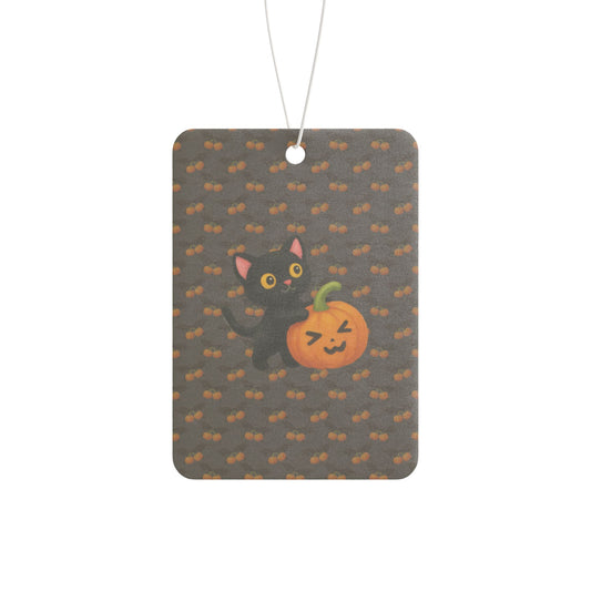 Cat and pumpkin Car Freshi