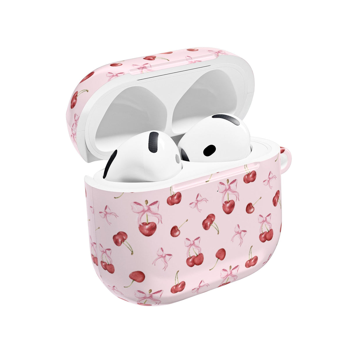 Pink cherry AirPods case