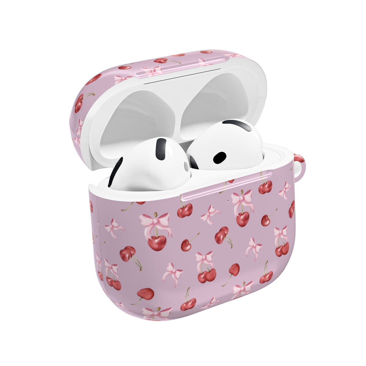 Violet cherry AirPods case