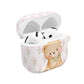 Bear and Flowers AirPods case