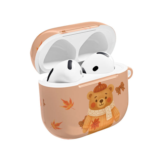 Cozy bear AirPods case