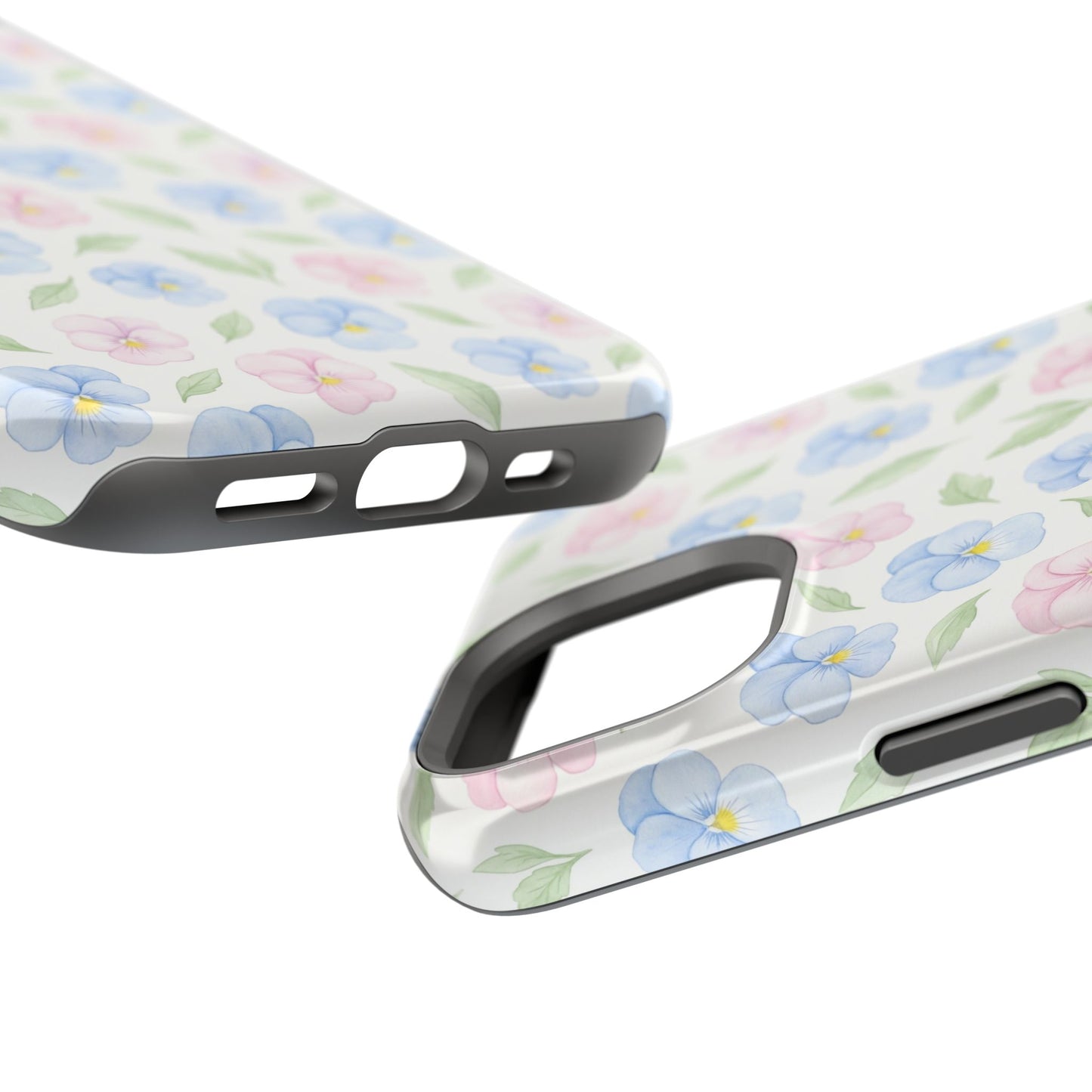 Blue and Pink flowers Iphone Case