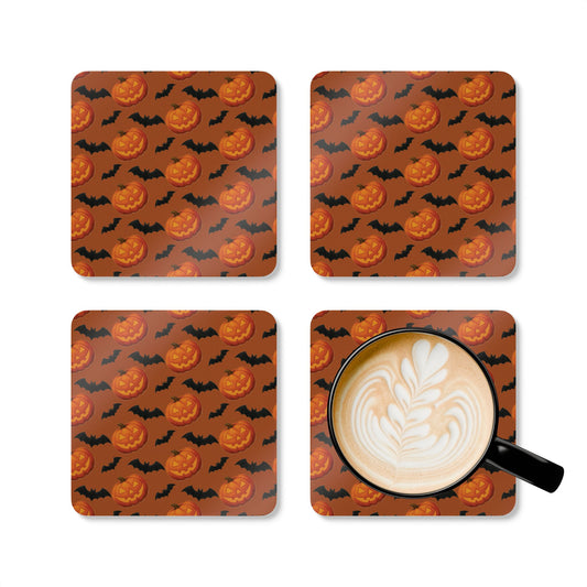 Bats and pumpkin Coasters (2)