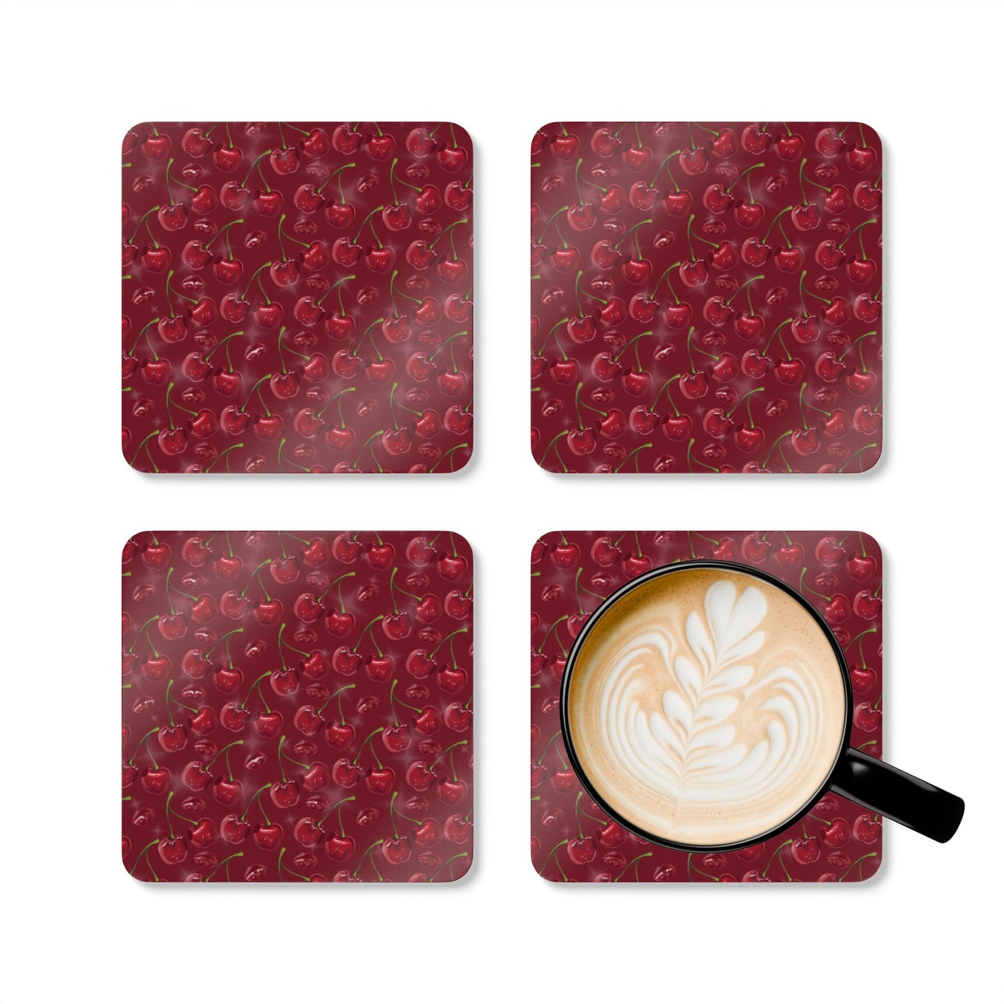 Cherry sparkle Coasters (2)
