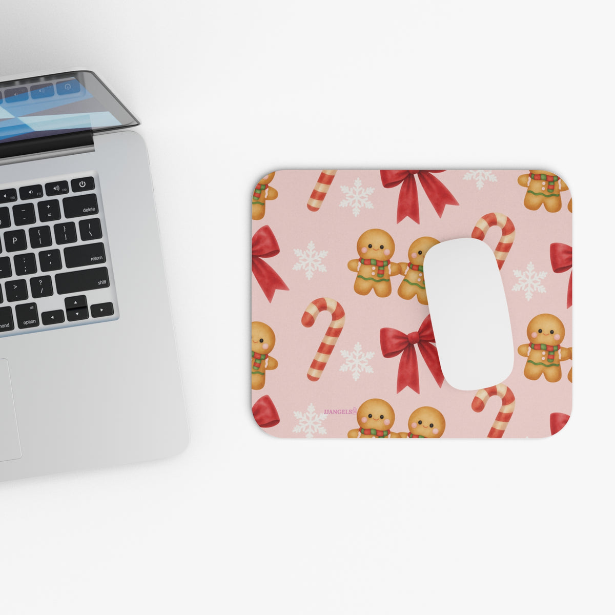 Snow and gingerbread Mouse Pad
