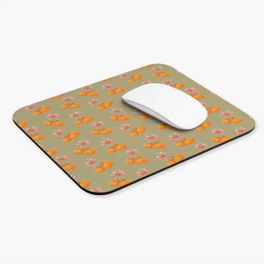 Bow pumpkin Mouse Pad