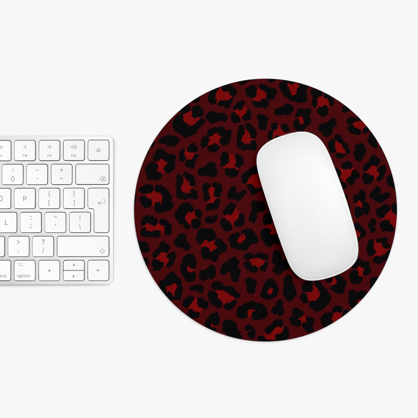 Red Print Mouse Pad
