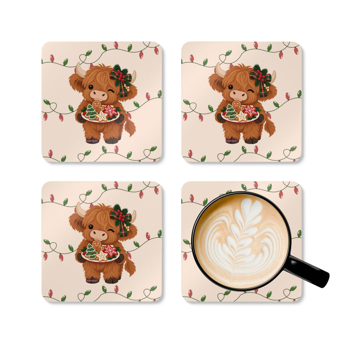 Highland Cow Coasters (2)