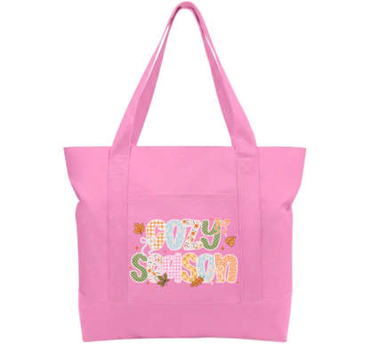 Cozy Season Cotton Tote Bag
