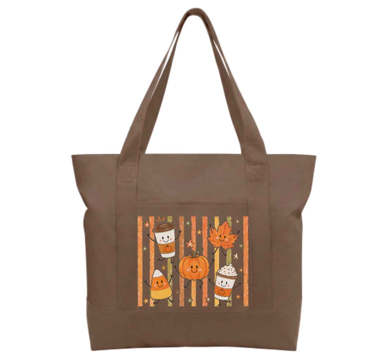 Fall Time Cotton Tote Bag