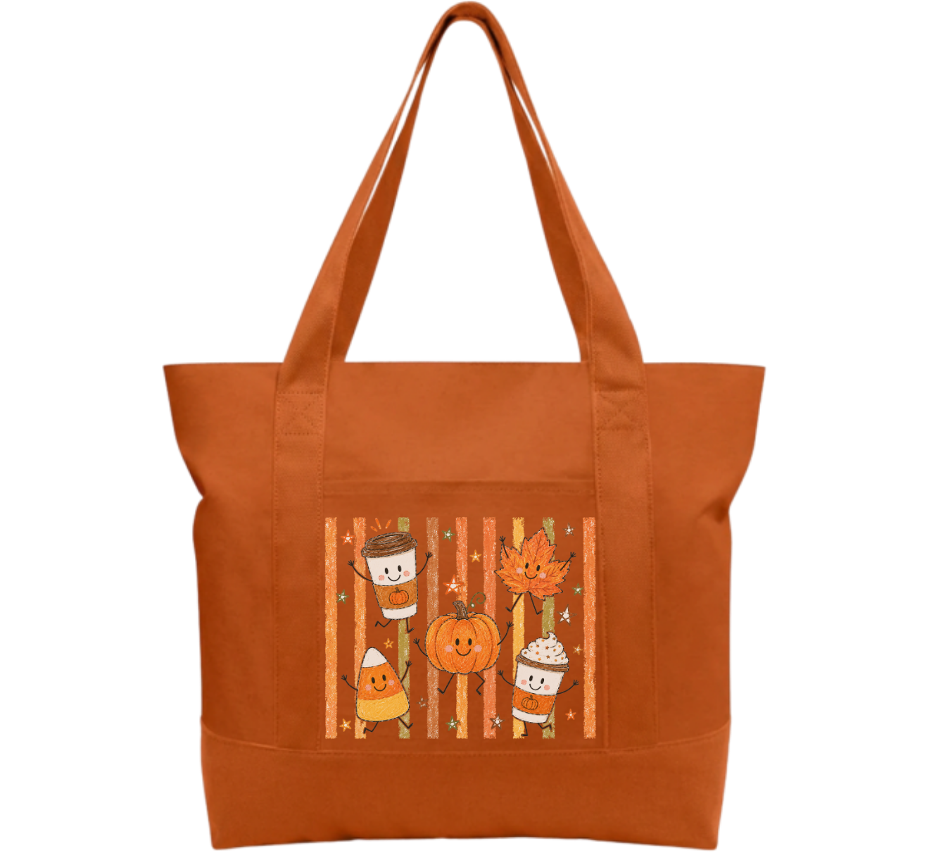 Fall Time Cotton Tote Bag
