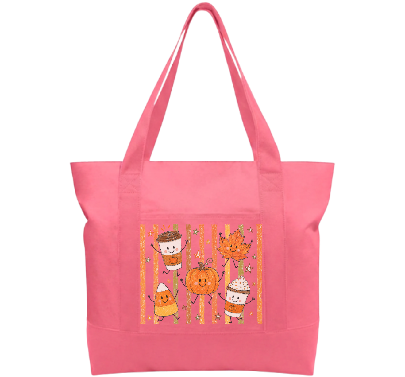 Fall Time Cotton Tote Bag