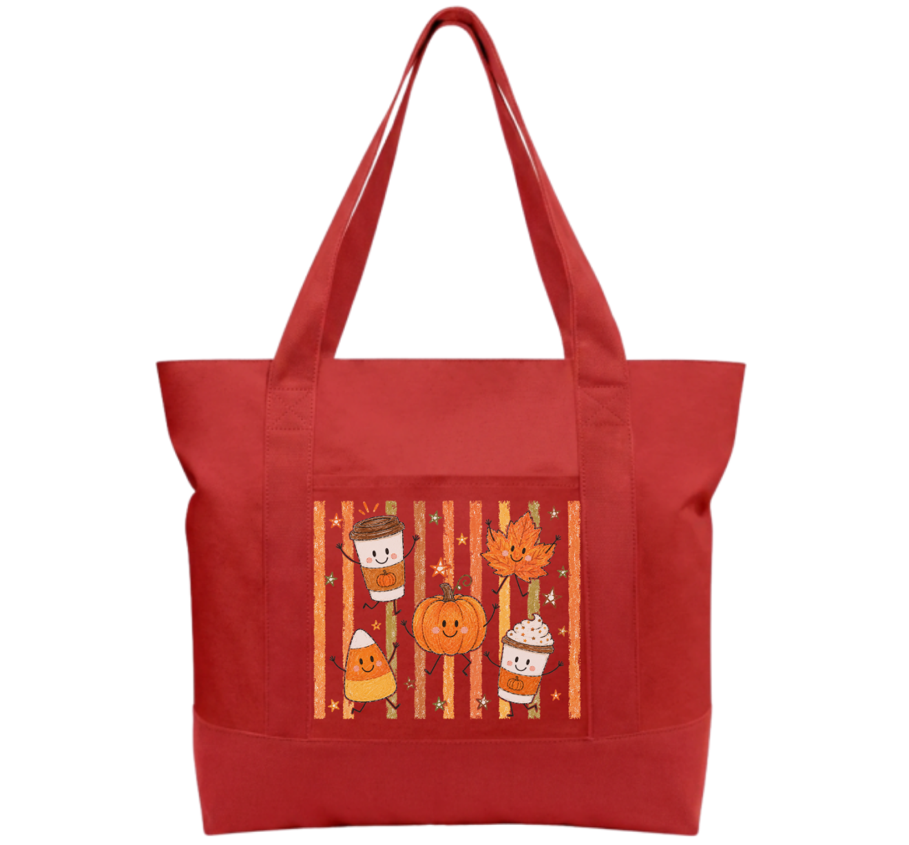 Fall Time Cotton Tote Bag