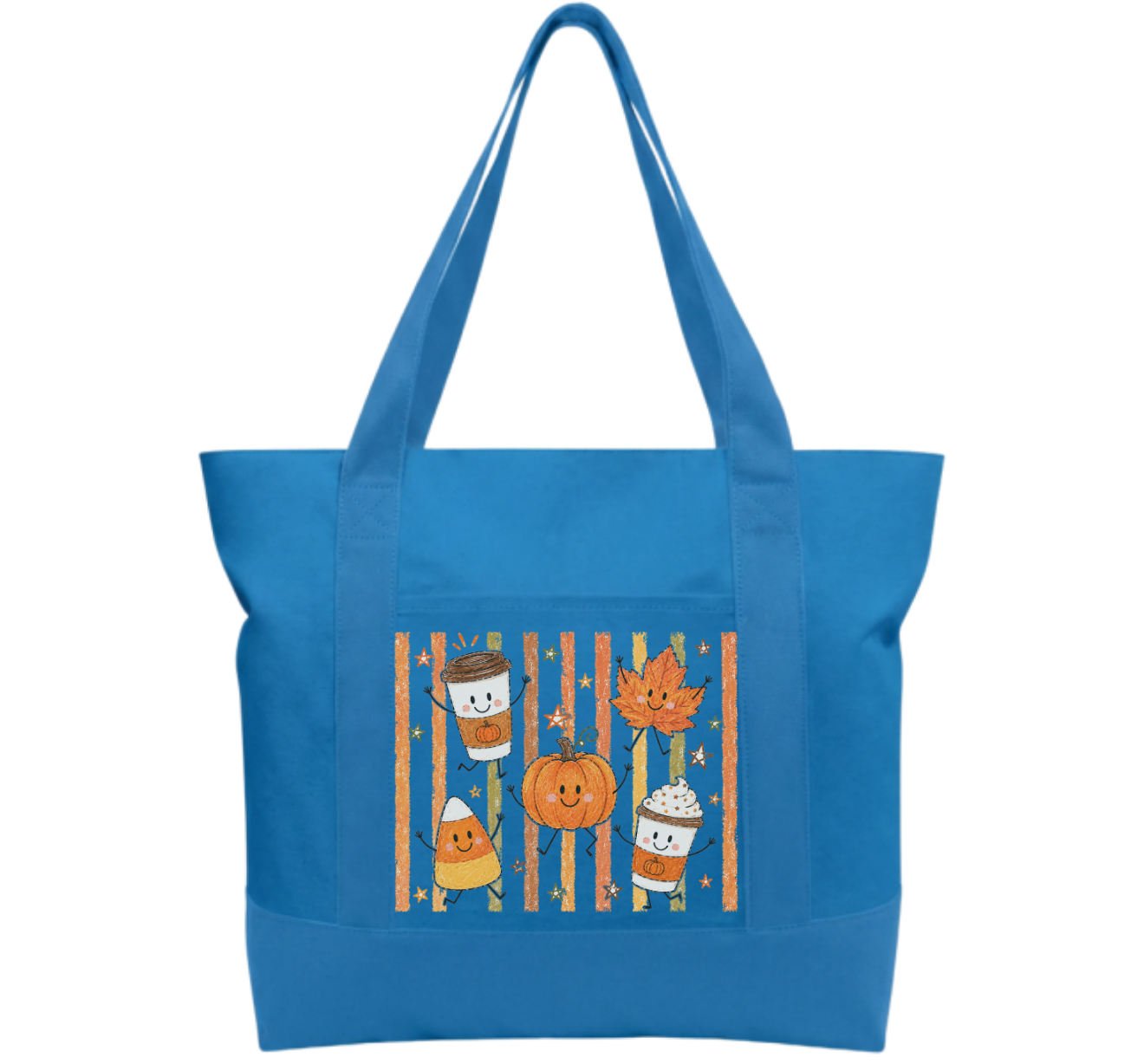 Fall Time Cotton Tote Bag
