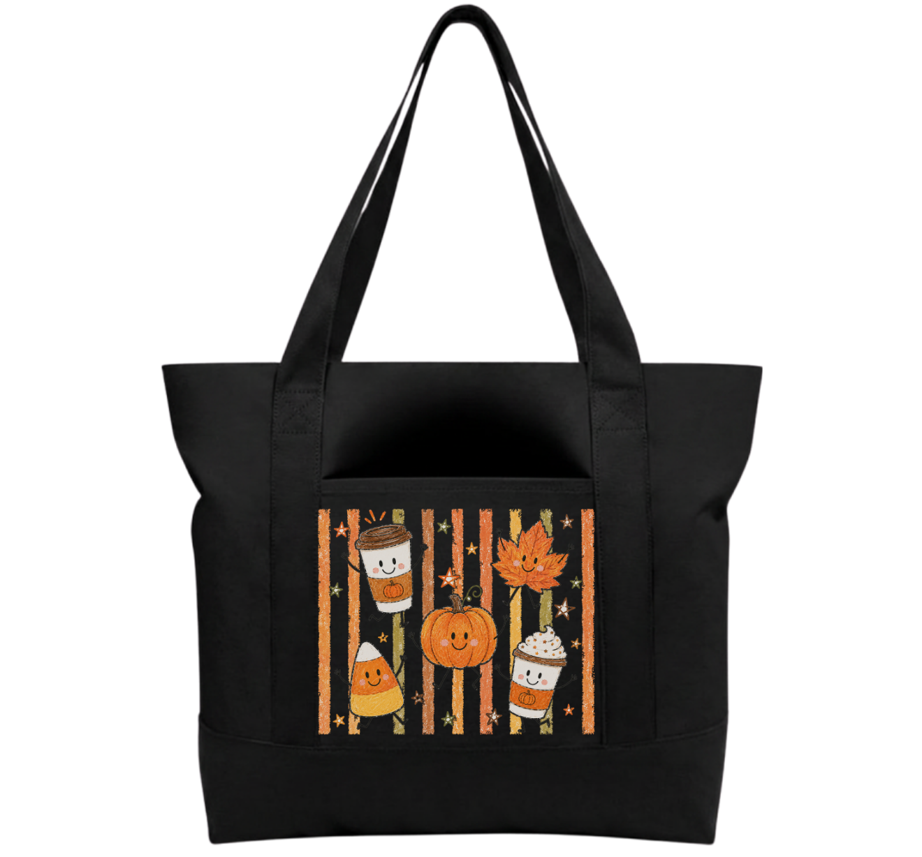Fall Time Cotton Tote Bag